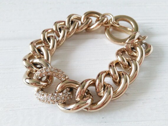 Victoria's Secret bracelet - Vintage gold jewelry