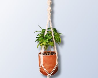 Spiral Macrame Plant Hanger | Plant Hanger *DIGITAL PDF PATTERN* | Printable Macrame Pattern