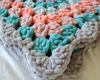 Continuous Crochet Granny Square Blanket *DIGITAL PDF PATTERN* | Printable Crochet Pattern
