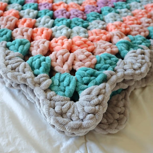 Continuous Crochet Blanket Etsy