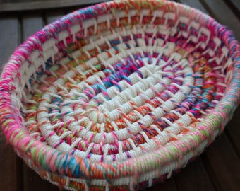 Oval Coiled Basket Tray Pattern | Beginner | Macrame Cord | Yarn | PDF | Rope Catchall | Video Tutorial