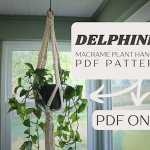 Macrame Plant Hanger Pattern | Intermediate | PDF Printable Pattern | Written Tutorial with Step-by-Step Photos