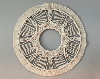 Macrame Mandala Wall Hanging *DIGITAL PDF PATTERN* | Round Macrame Wall Hanging | Macrame Circle Tutorial