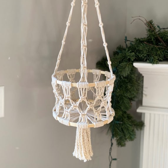 Macrame Hanging Basket | Plant Hanger *DIGITAL PDF PATTERN* | Printable Macrame Pattern