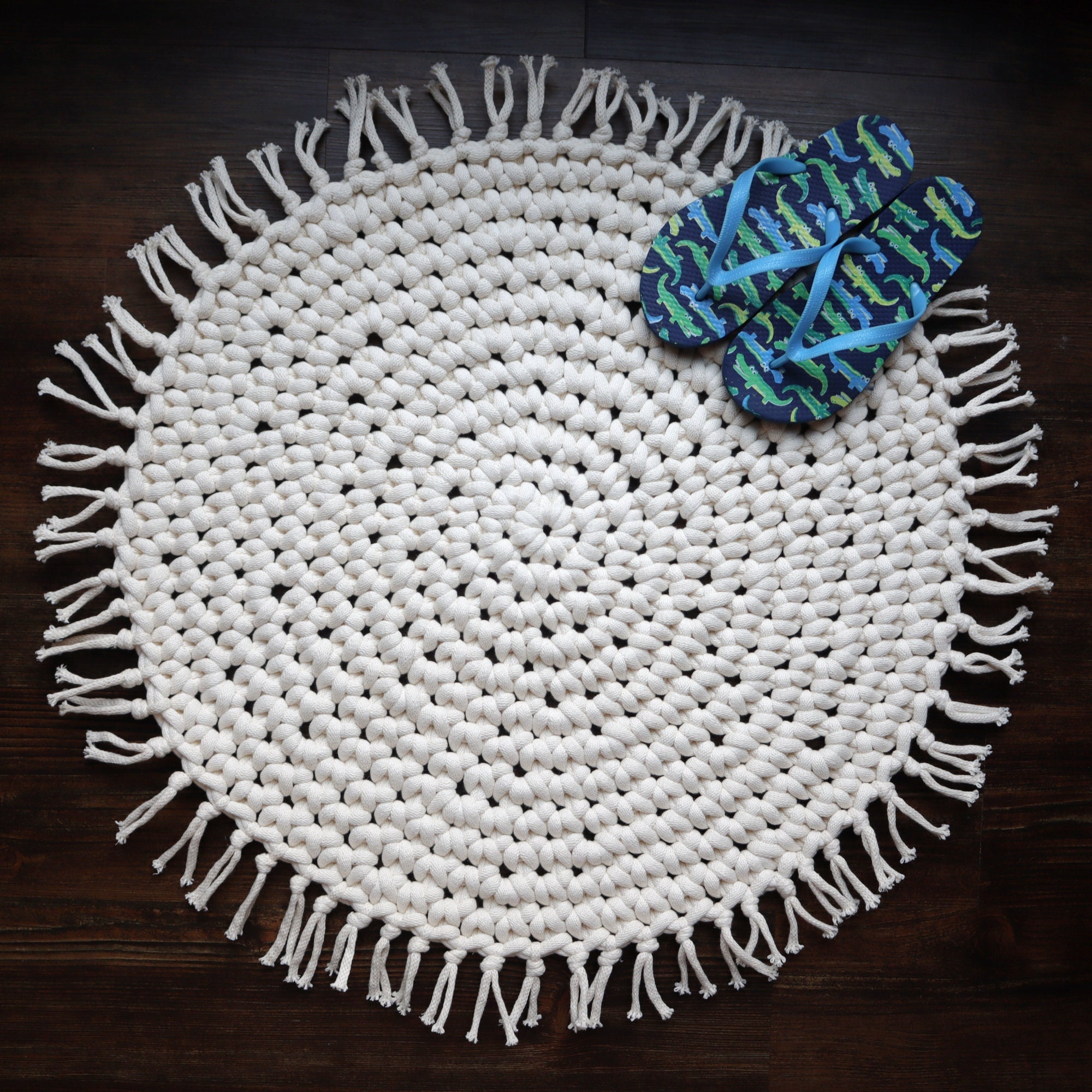 Round Crochet Rug Pattern Digital *DIGITAL PDF PATTERN* | Printable ...