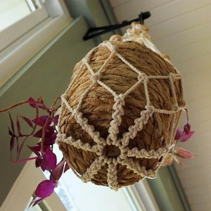 No Tassel Macrame Plant Hanger | Plant Hanger *DIGITAL PDF PATTERN* | Printable Macrame Pattern