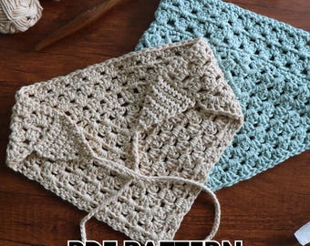 Unruffled Granny Crochet Bandana Pattern | Easy Summer Headscarf PDF with Step by Step Photo & Video Tutorial