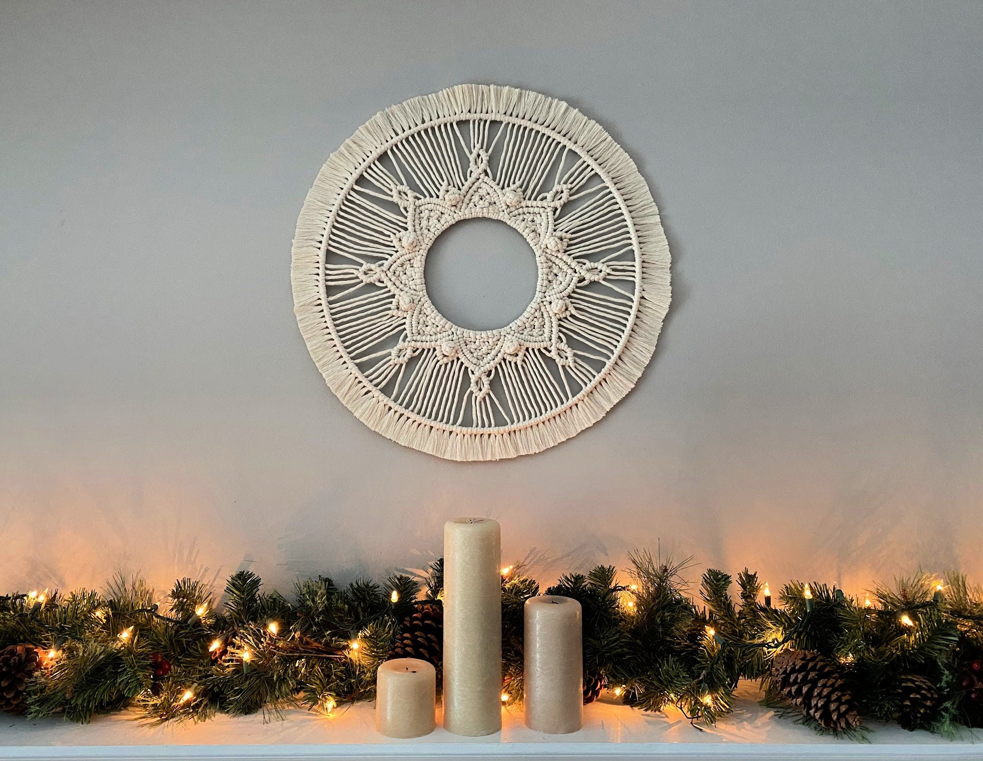 Macrame Mandala Wall Hanging DIGITAL PDF PATTERN Round Etsy