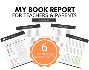 Printable Book Report // Instant Digital Download