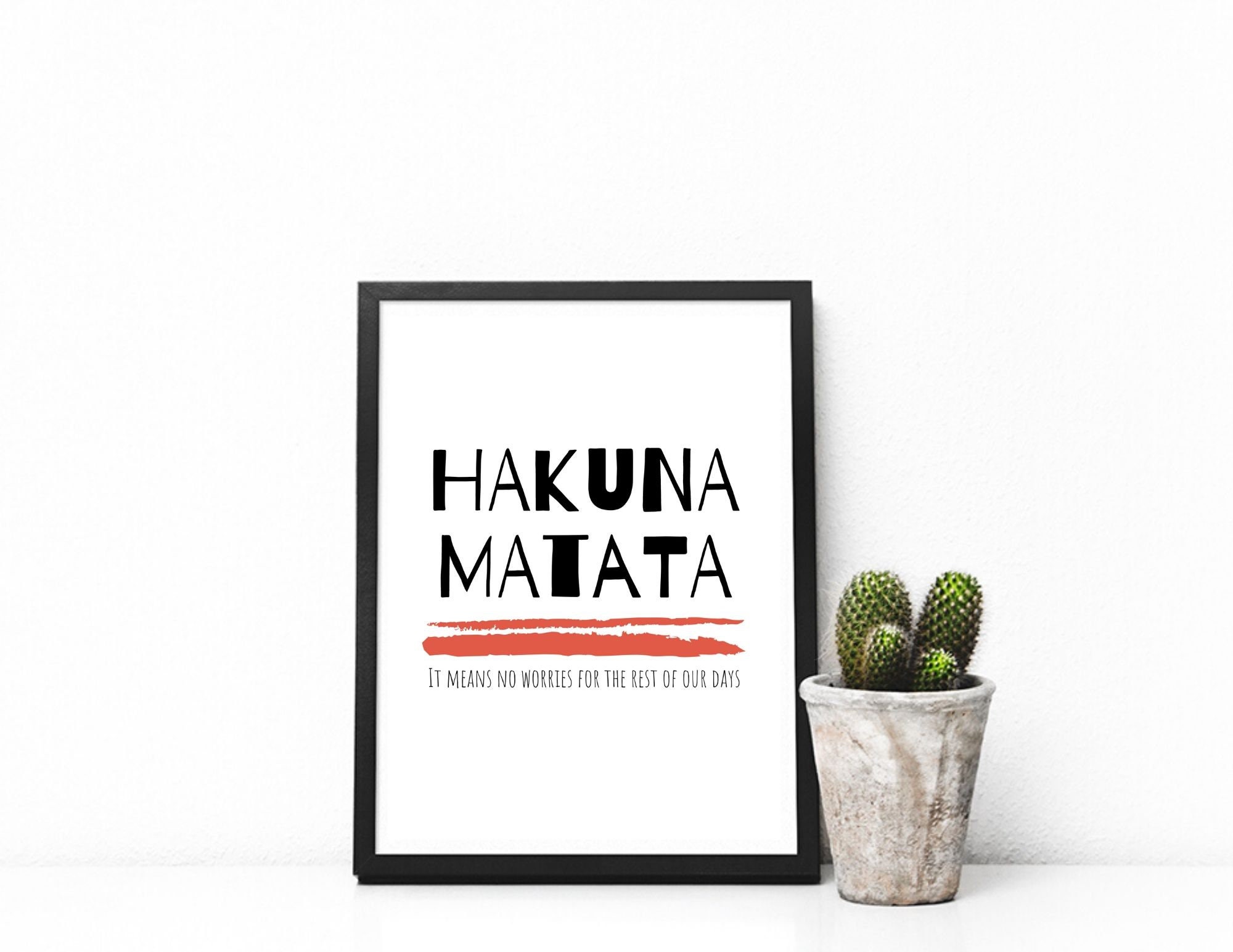 Hakuna Matata Printable Poster // Lion King Instant Download | Etsy