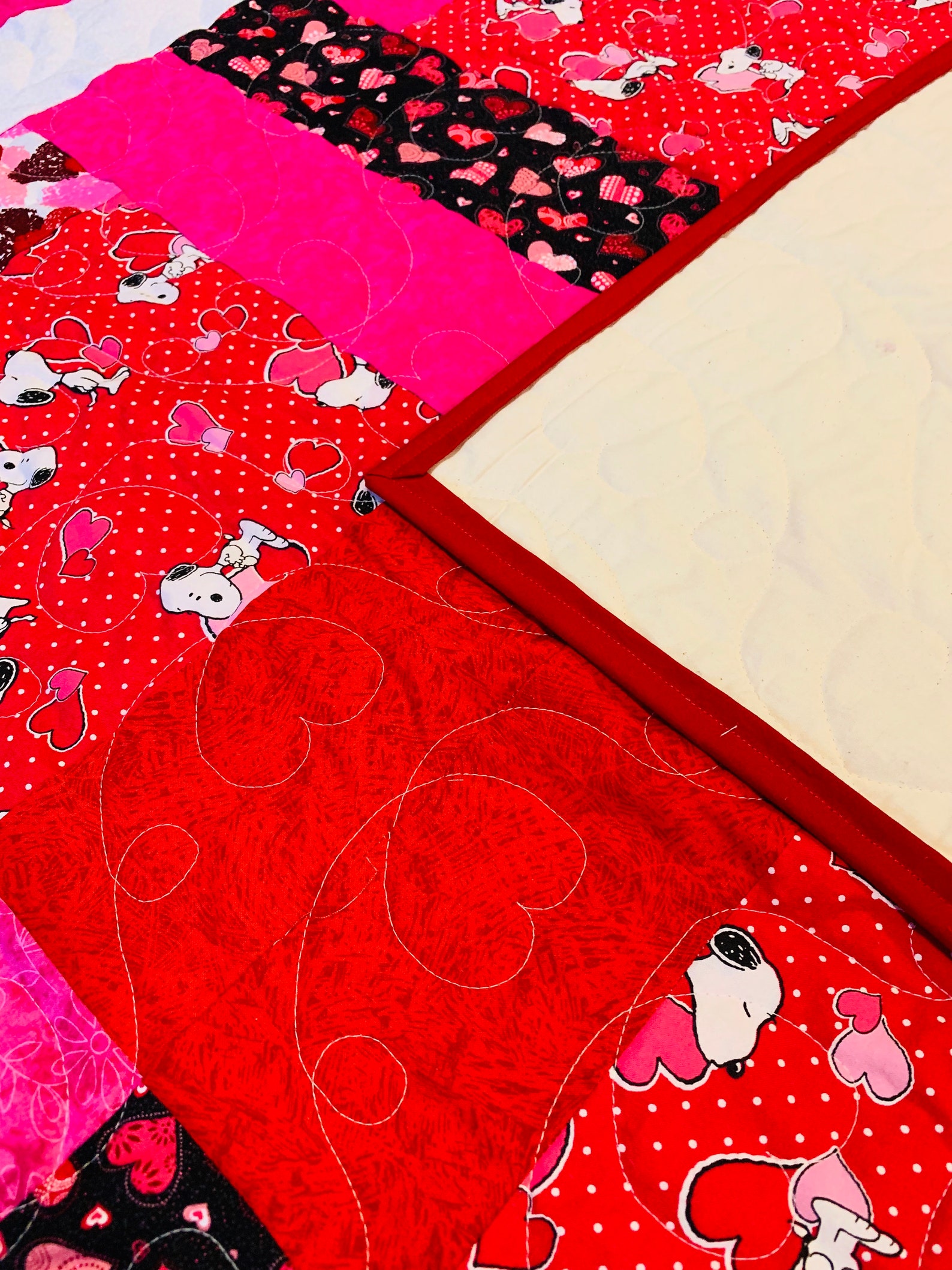 Valentines Day Quilt | Etsy