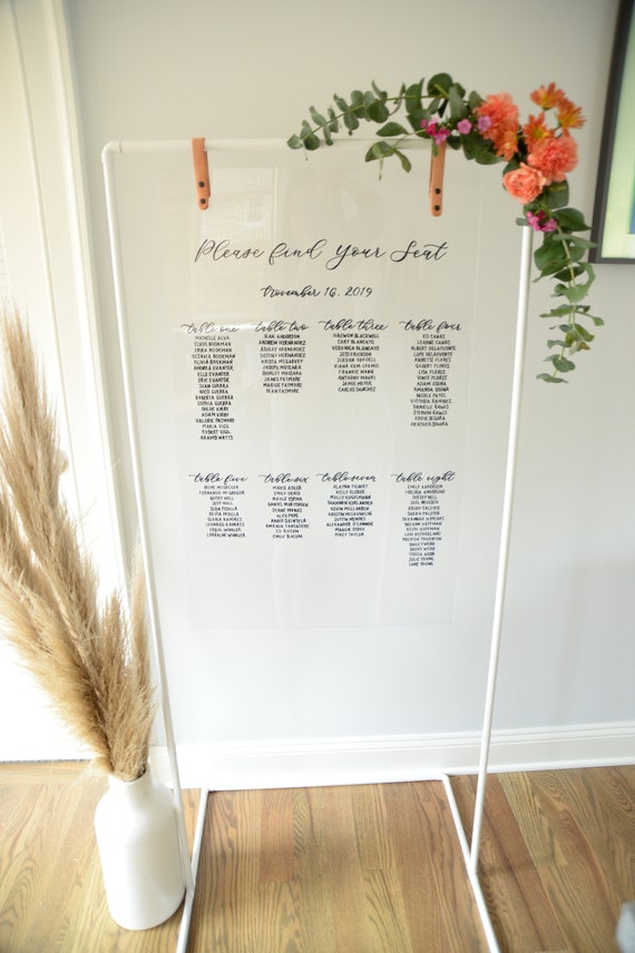 Wedding Seating Chart Stand