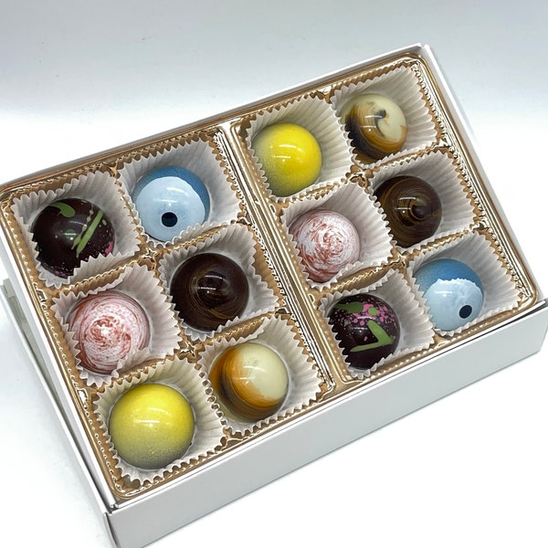 Handcrafted Chocolate Bon-Bons, 12 pc