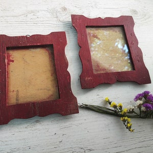 Vintage wooden frame Wall decor Rustic home decor Antique picture frames Photo frame Wall mounted photo frame
