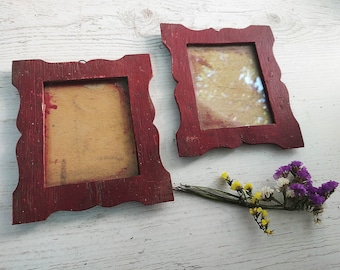 Vintage wooden frame Wall decor Rustic home decor Antique picture frames Photo frame Wall mounted photo frame