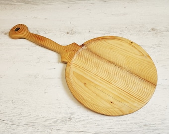 Wooden Oven shovel Antique style bread shovel Rustic Pizza peel Long handle pizza paddle Solid antique wood Farmhouse kitchen Country decor