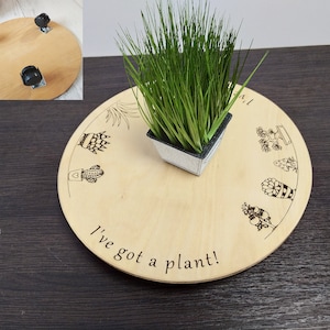 Plantenstandaard Draagbare trolley Plantenwagen Gegraveerd Karretje met drie zwenkwielen Kan tot 400 pond bevatten Indoor verhuizing & terrasverplaatsingsstandaard