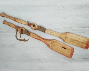 Wooden paddle Decorative wood paddle Large scull Long oar Nautical decor Marine decoration Sailboat Yacht wall art Salt wall hanging decor