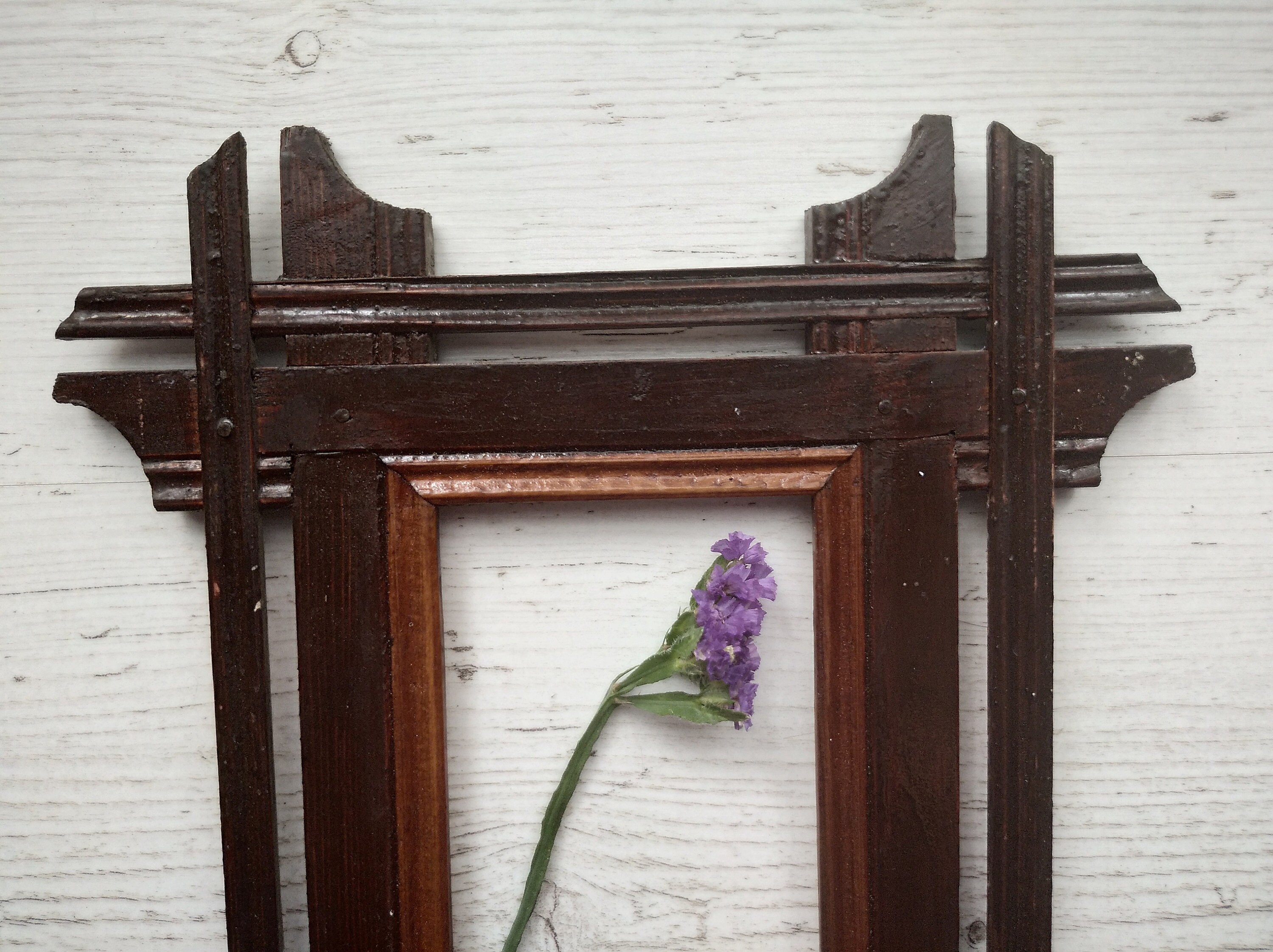 Wooden frame Vintage wall decor Rustic home decor Antique Etsy