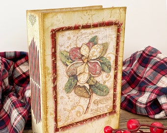 Christmas Journal, Vintage style, Memories Book.