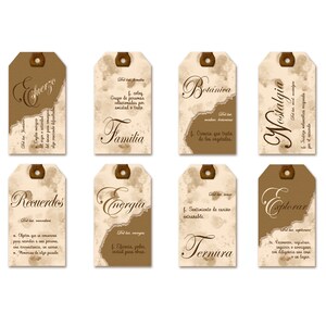 Digital Vintage Words Definitions Tags in Spanish, Printable ephemera, Digital Download Ephemera for Journals and Scrapbooking. Tags 1 image 5