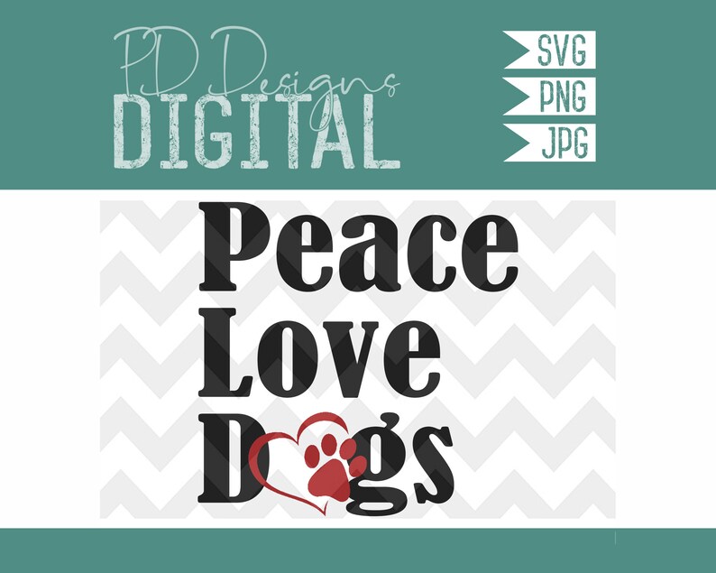 Free Free 90 Peace Love Paw Svg SVG PNG EPS DXF File