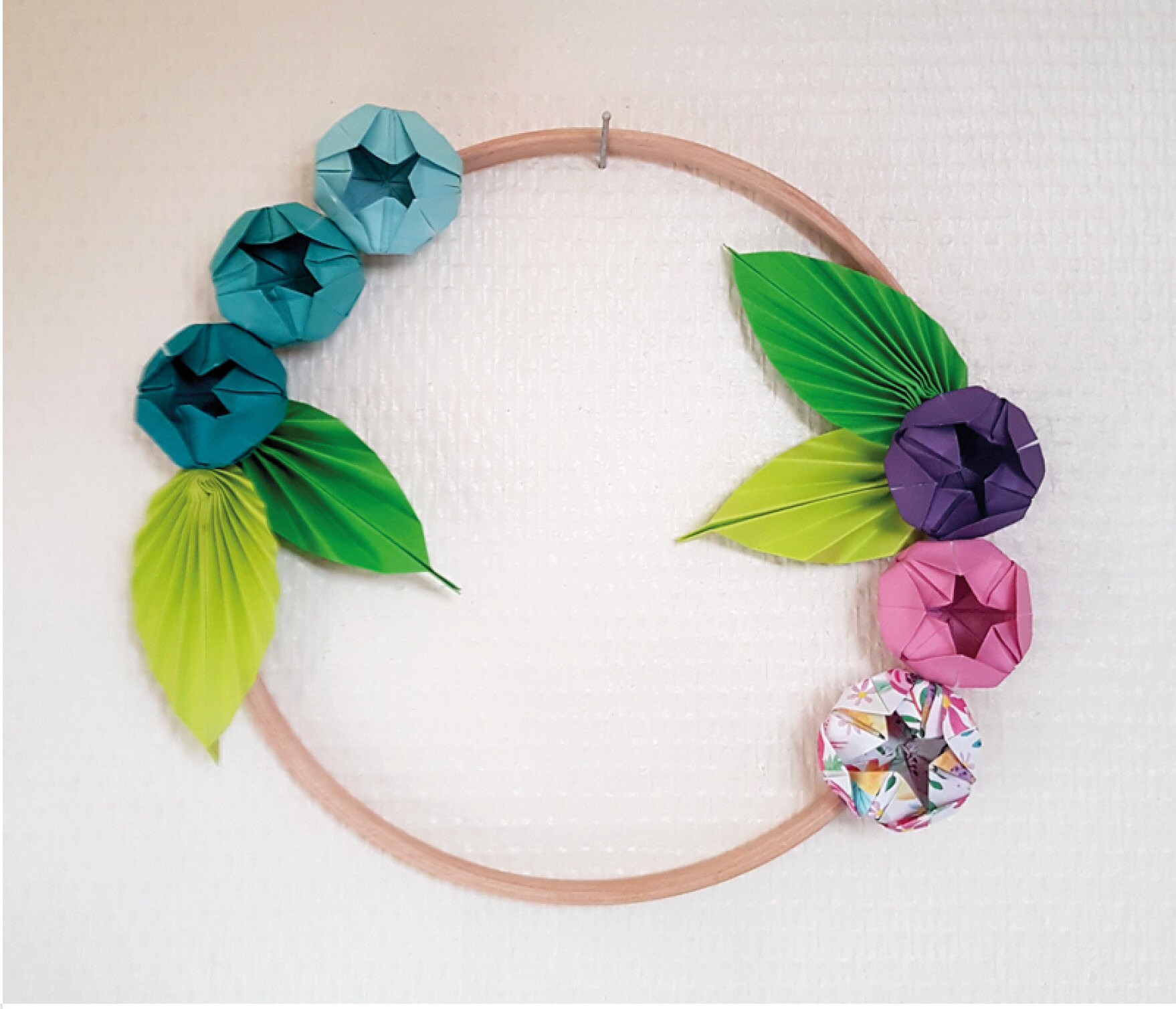 Couronne de Fleurs Origami - Personnalisable