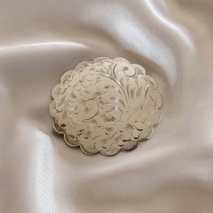 Mid-Century W.R. Johnson Toronto Engraved Sterling Silver Brooch