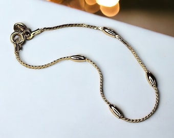 Vintage Avon Gold Tone Serpentine Bracelet