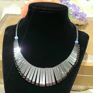 Stunning Vintage Beaded Fringed Bib Necklace