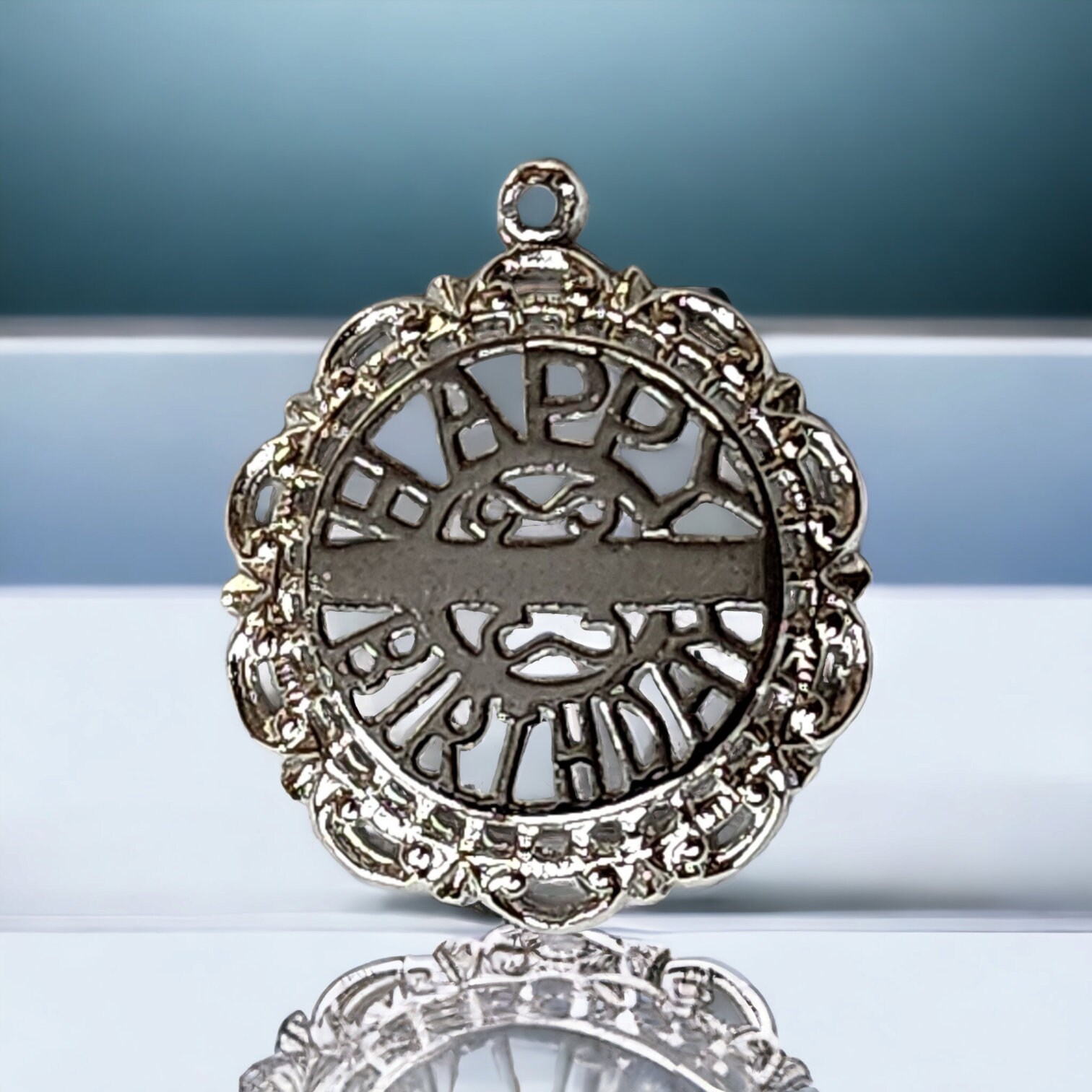 Vintage Sterling Silver Happy Birthday Charm