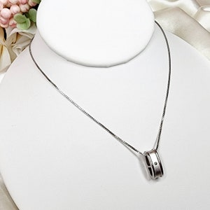 Vintage Sterling Silver Minimalist Pendant Necklace