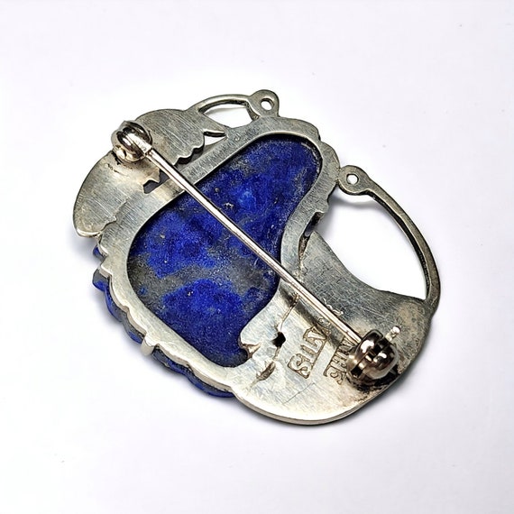 Antique Victorian Chinese Export Silver & Lapis L… - image 7