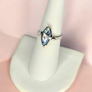 Vintage Sterling Silber Abalone Ring