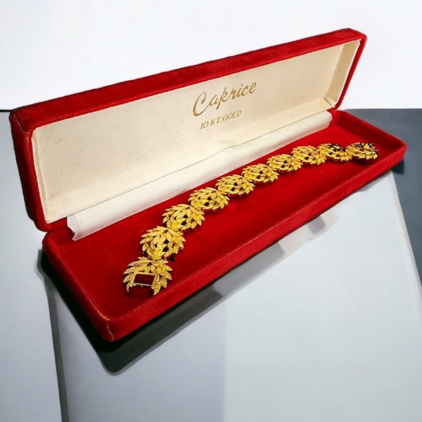 1970s Caprice 10K Gold Plated Link Bracelet
