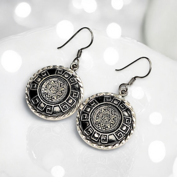 マネークリップ ビンテージ シルバー925メキシコ刻印 マヤカレンダー ビンテージ シルバー925 マネークリップ メキシコ刻印 マヤカレンダー