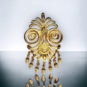 Broche vintage dorée Vendôme