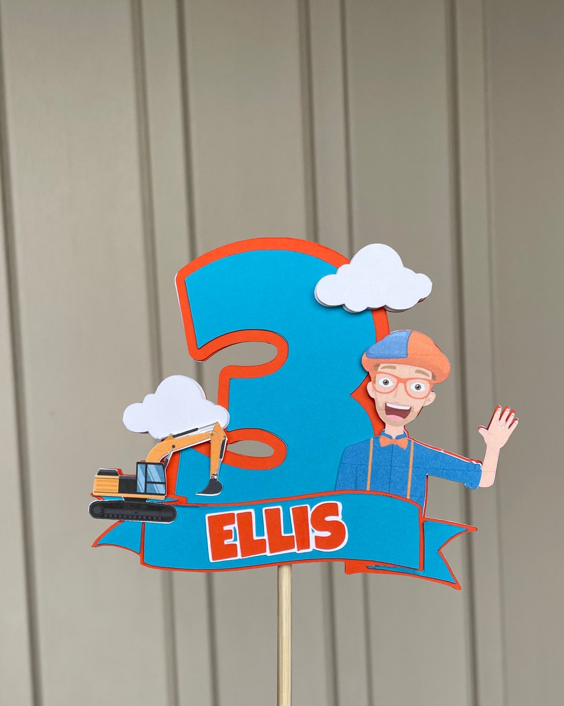 Blippi Birthday Cake Topper