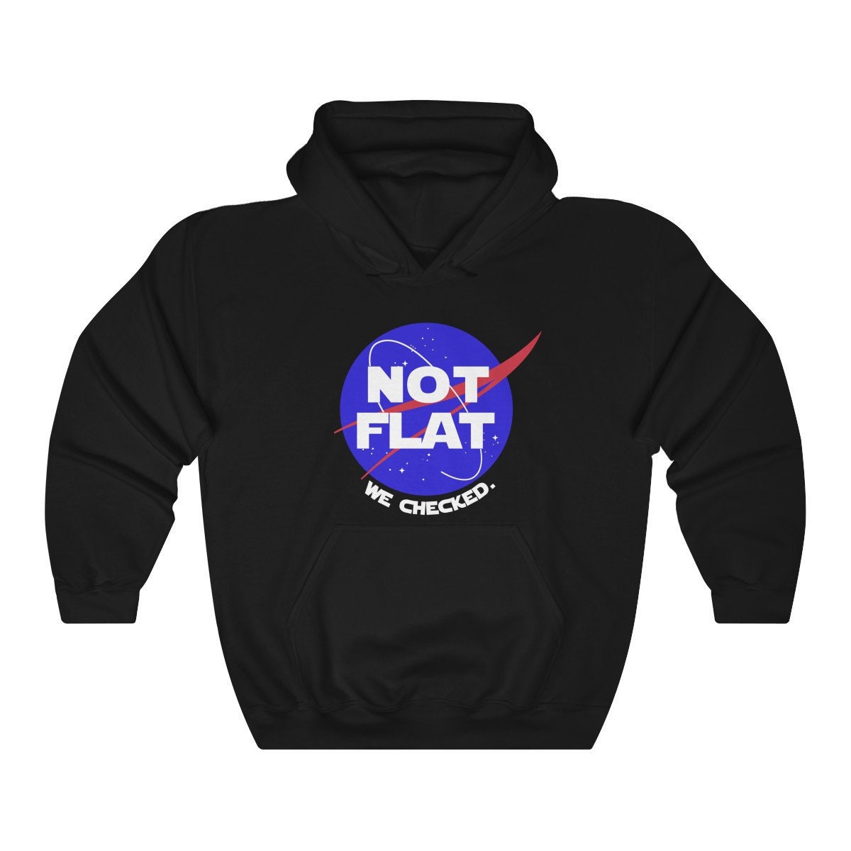 Not Flat We Checked Round Earth Globe Sphere Unisex Hoodie Etsy Ireland