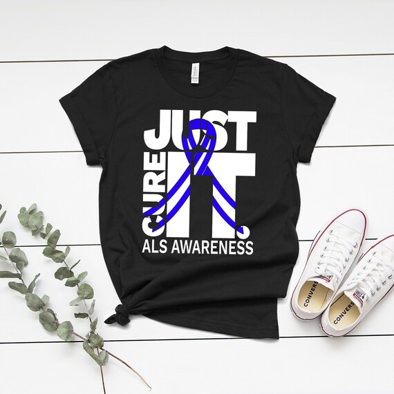 Als Awareness Just Cure Als In Black T-Shirt Als Awareness Just Cure Als In Black T-Shirt