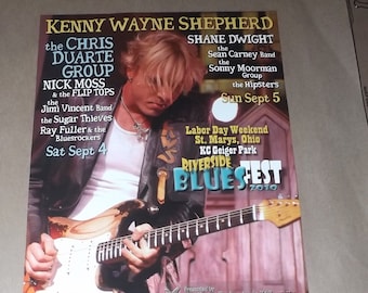 Kenny Wayne Shepherd, Chris Duarte Concert Poster, Riverside Blues Festival 2010