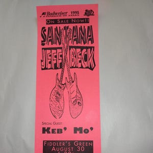 Original Santana Concert Poster - Etsy