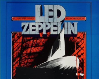 Led Zeppelin 1969 Winterland Original Concert Poster by Randy Tuten, 3rd Print