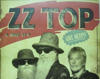 2012 ZZ TOP  Original Concert Poster at The Beacon Theatre New York City