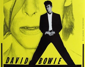 David Bowie 1990 Original Concert Poster, Dodger Stadium Exclusive
