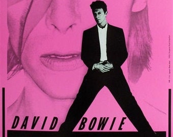 David Bowie 1990 Concert Poster, Dodger Stadium Sound+vision Tour