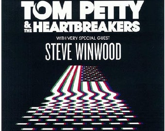 2014 Tom Petty & The Heartbreakers with Steve Winwood Red Rocks Original Concert Promo Poster(not available to the public)