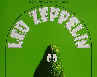 Led Zeppelin 1969 Fillmore West Concert Poster, Randy Tuten 3rd Print