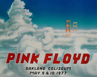 Pink Floyd Oakland Coliseum Arena 1977 Original Concert Poster by Randy Tuten > 4th Print