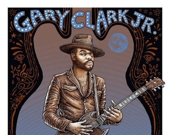 Gary Clark Jr. Hollywood Bowl 2019 Concert Poster, Signed